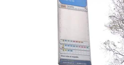 PARADERO SITP BARRIO LUSITANIA  095A07 BOGOTÁ